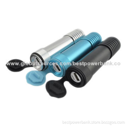 Useful 5,200mAh Power Banks with USB 5V/1A, Single USB LED FlashlightNew